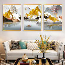 背靠装饰画客厅三联有框冰晶玻璃画沙发背景挂画卧室壁画靠山壁画