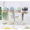 Handheld trend flavored tea with glass, fashionable cup suitable for men and women, Korean style