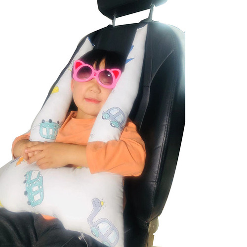 汽车儿童座椅带调节固定器车载防勒脖宝宝护肩套睡觉保护颈枕头枕
