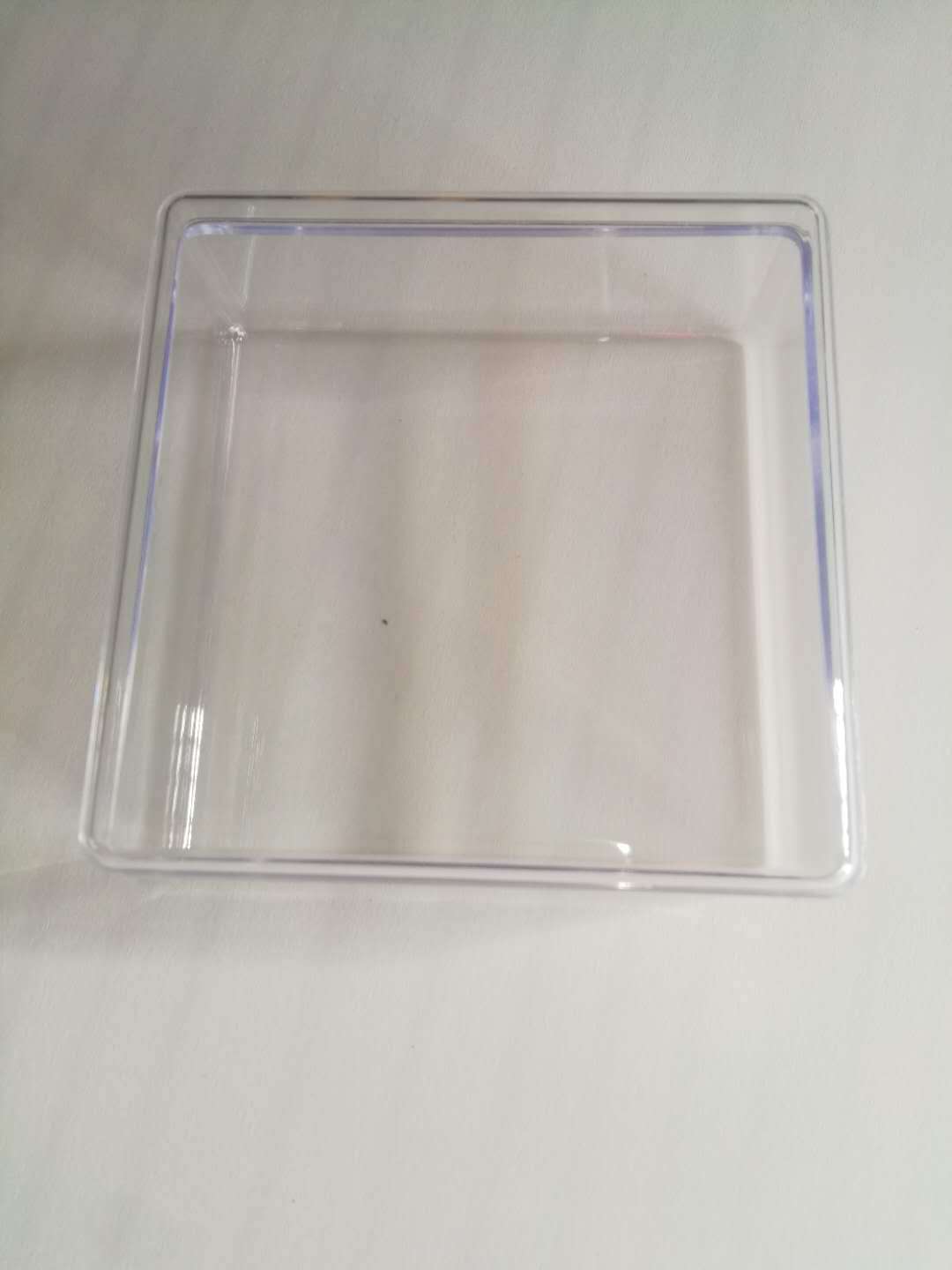 正方形天地蓋水晶9.2*9.2*3.5cm收藏標本透明塑料盒禮品裝飾盒