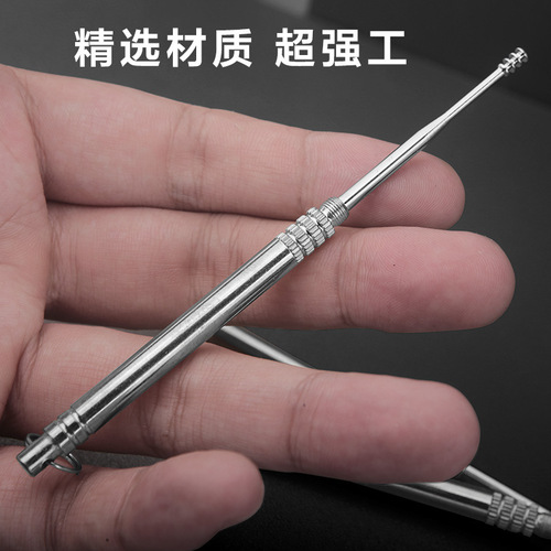 Dental floss, stainless steel storage, ear pick storage, stainless steel toothpick, creative personalized toothpick, outdoor use