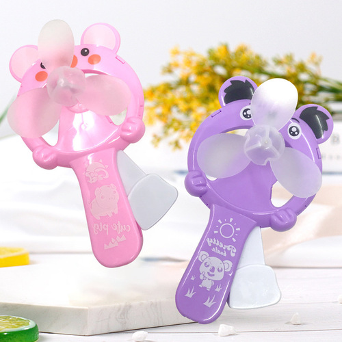  New Portable Fan Mini Hand-Pressed Cartoon Fan Summer Small Gift