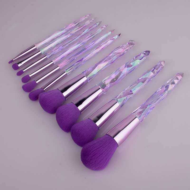 Crystal Diamond Handle Makeup Brush Set