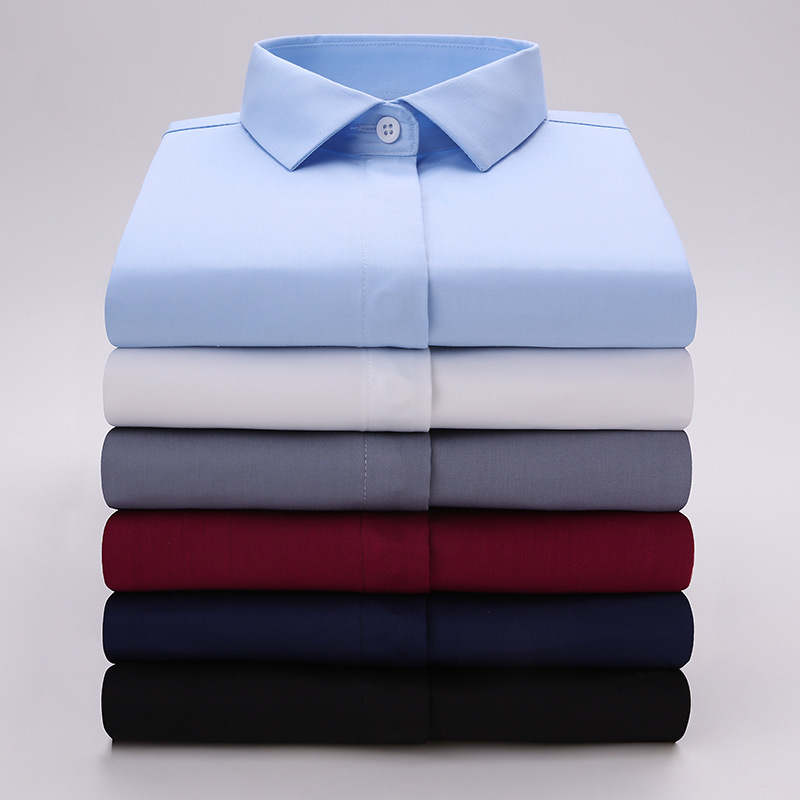 2026 Spring New Style Women's Shirt Bamboo Fiber Long-Sleeved Women's Shirt No-Iron Professional Workwear Embroidered Logo White Shirt 2026 Spring New Style Women's Shirt Bamboo Fiber Long-Sleeved Women's Shirt No-Iron Professional Workwear Embroidered Logo White Shirt