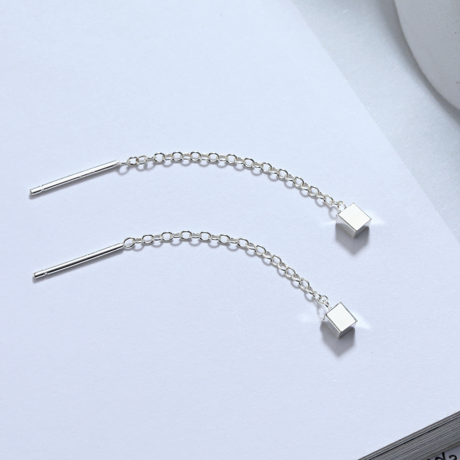 5g Weight 925 Sterling Silver Ear Needle Material Ear line Classification 1 Pair Quantity Holiday, Daily Occasion 925 Sterling Silver Material Geometric, Star, Heart Shape Pattern Women's Gender Casual, Simple Style Style 1 Pair 925 Sterling Silver Geometric Star Heart Shape Ear Line 34