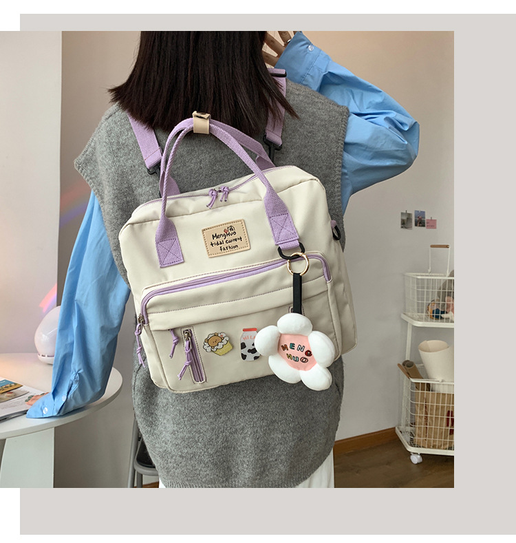 Fashion Flower Handbag Wild High Capacity Backpack display picture 34