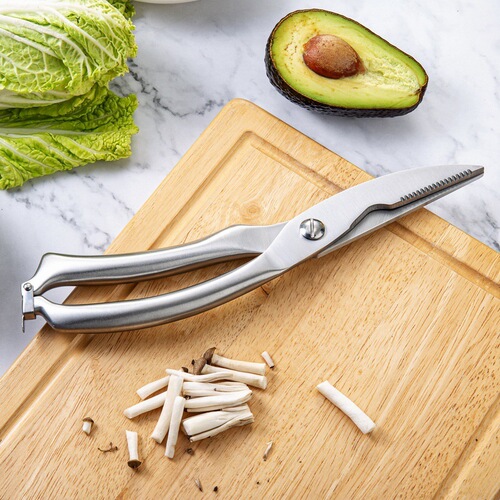 Yangjiang Manufacturer Stainless Steel Multi-functional Chicken Bone Shears Kitchen Shears Chicken Goose Fish Shears Hollow Handle Chicken Gizzard Shears Chicken Bone Shears