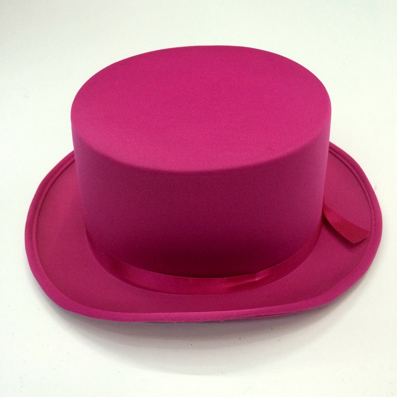 Custom-made knitted fabric composite Lincoln hats in various colors for performance festivals maozi export hats detail image 5