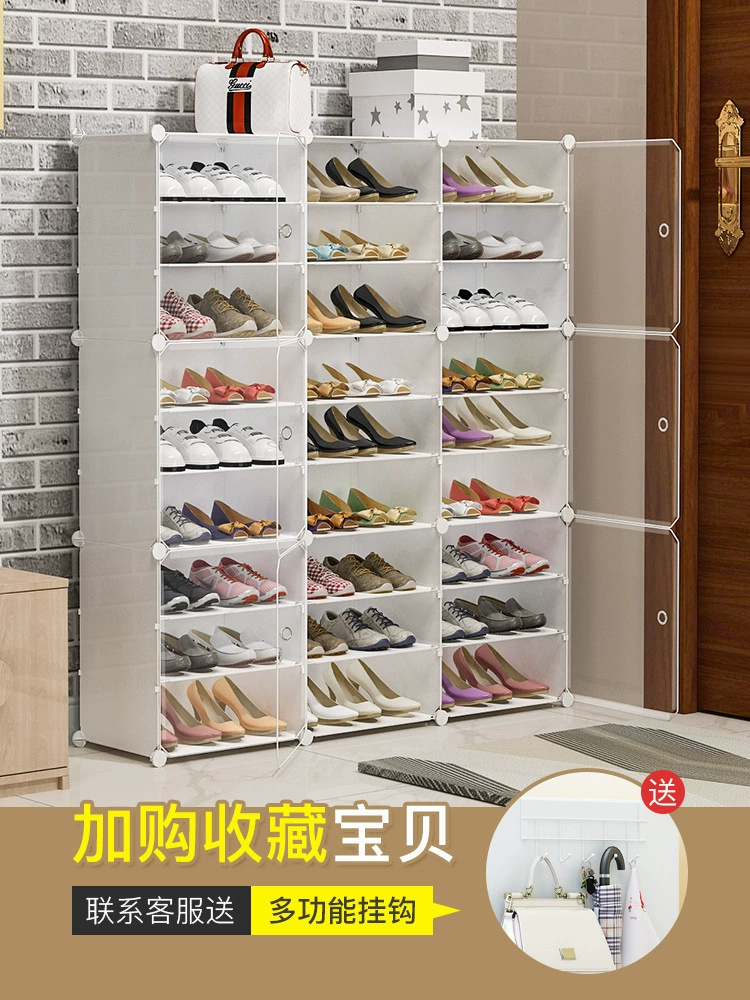 Простая Пыленепроницаемая полка для хранения обуви в сборе, экономичная Экономия места в общежитии, шкаф для обуви, простой современный дверной шкаф