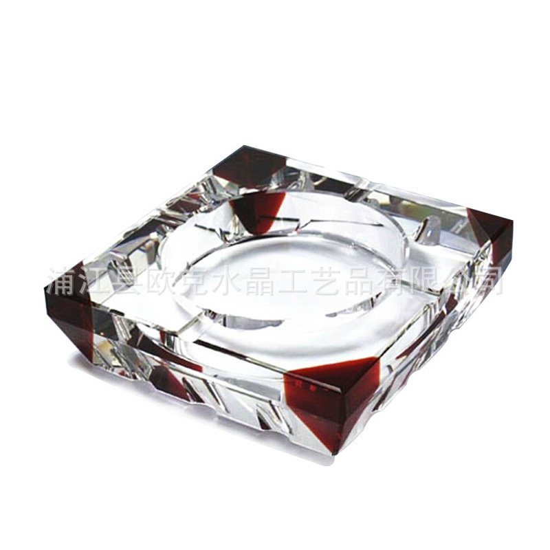 crystal ashtray customized Lettering crystal Ashtray LOGO make advertisement Promotion gift