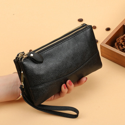Fashion Handbag for Women, Long Length, Double Zipper, Large Capacity Wallet with Double Layer and Multifunction Phone Bag, Coin Purse