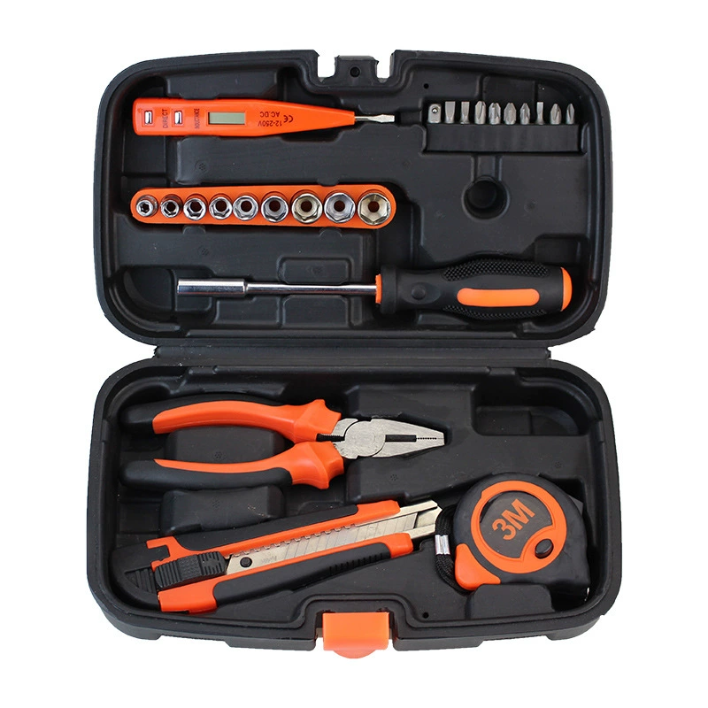 Hardware Toolbox Set, Multi-Piece Home Repair Kit, Portable Case, 9–157 pcs