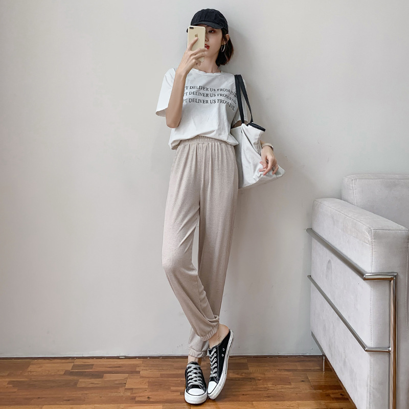 Pantalon léger femme en coton - Ref 3430172 Image 7