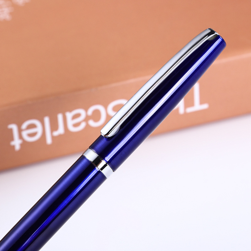 Fábrica al por mayor de negocios bolígrafo pluma de metal pluma de aceite mediano bolígrafo personalizado Hotel publicidad pluma regalo de negocios