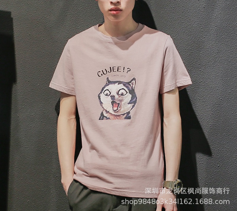 短袖t恤男士夏季男装2020新款春潮牌潮流内搭打