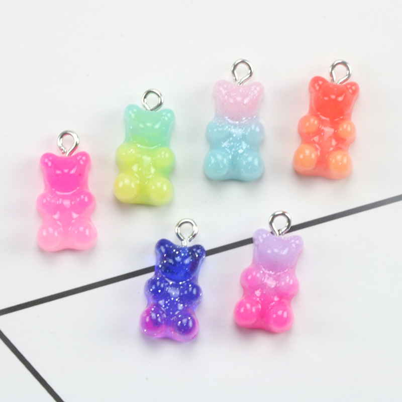 1 Piece 11 * 17mm Resin Bear Pendant display picture 2