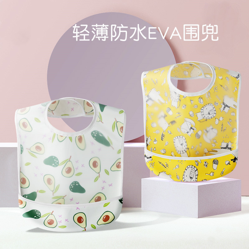 儿童防水防脏围嘴纯棉食饭兜宝宝婴儿围兜小孩宝宝吃饭大号喂饭
