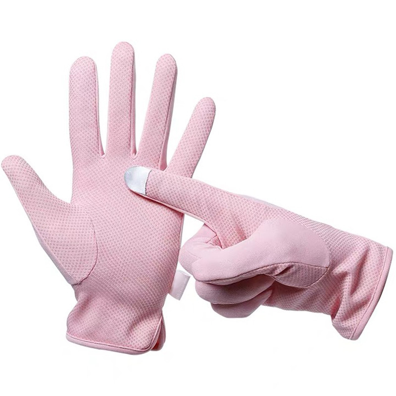 厂家直销防晒手套防紫外线薄款透气防滑户外骑行分指短款触屏手套