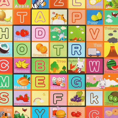 Wholesale EVA interlocking foam mat 60*60 household children's play mat baby crawling mat cartoon