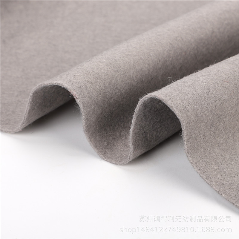【吸水无纺布】定制空调用灰色吸水涤纶毛毡布针刺无纺布