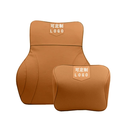 Waist support | LOGO - 3d-headrest-long-lumbar-support-suit-cadillac-brown