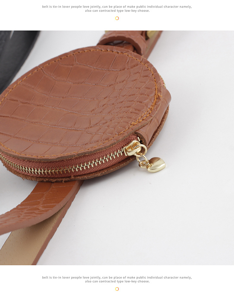 Small Bag Decoration Ladies Belt Fashion Coin Purse Wild Women's Belt Bag Women display picture 12