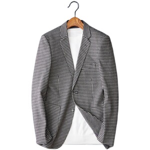 2020男士格子休闲西服西服 秋季加厚面料商务小西装便服欧洲站