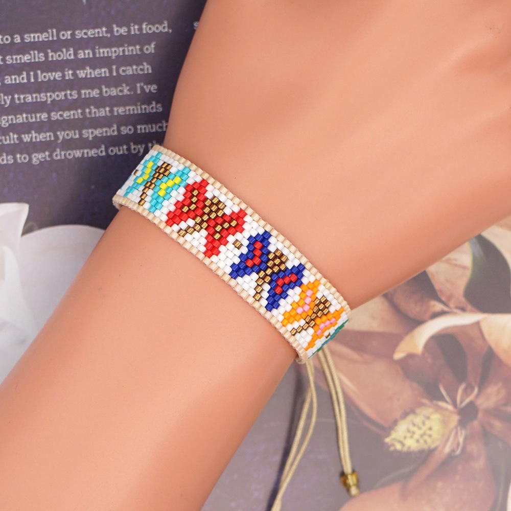 Schmetterling Handgemachte Miyuki Perle Ethnischen Stil Armband Großhandel Schmuck Nihaojewelry display picture 1