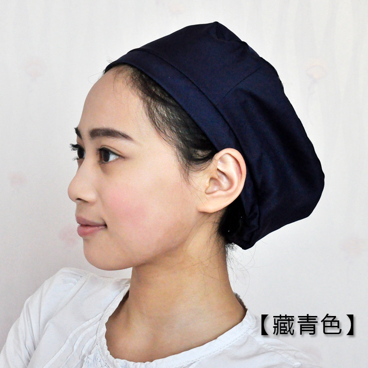 Sombrero de mujer textil sombrero de comida de mujer sombrero sanitario sombrero de trabajo de taller blanco sombrero de trabajo de fábrica