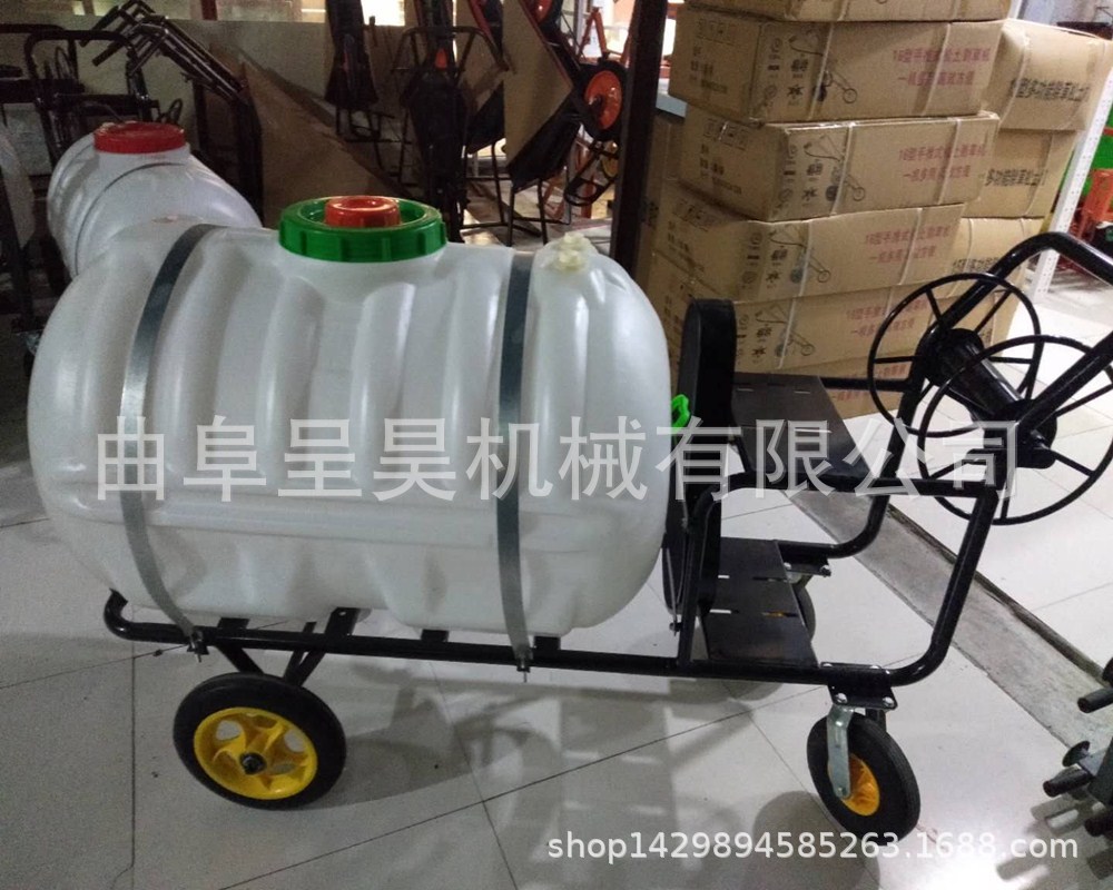 四冲程大马力汽油打药机 带轮子推拉轻便不费力大容量喷雾打药车