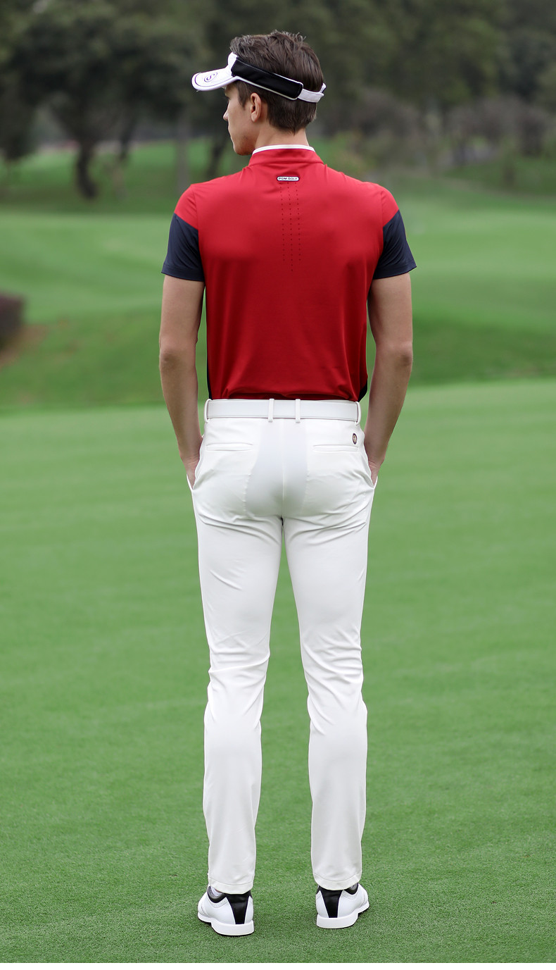 Áo thun golf nam ngắn tay thoáng khí nhanh khô — YF255-Đỏ Trắng, YF247-Áo màu xanh navy xám, YF263 ngắn tay trắng xám, YF255-Trắng Đen chi tiết 13