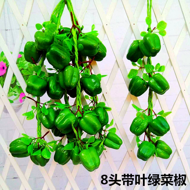 Vegetable model pendant fruit and vegetable window fake vegetable corn chili pepper, garlic decoration farmhouse fake fake