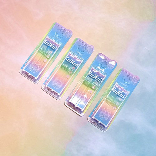 Invisible underwear transparent shoulder straps wholesale color box thickened and widened transparent shoulder straps frosted bra straps factory direct sales