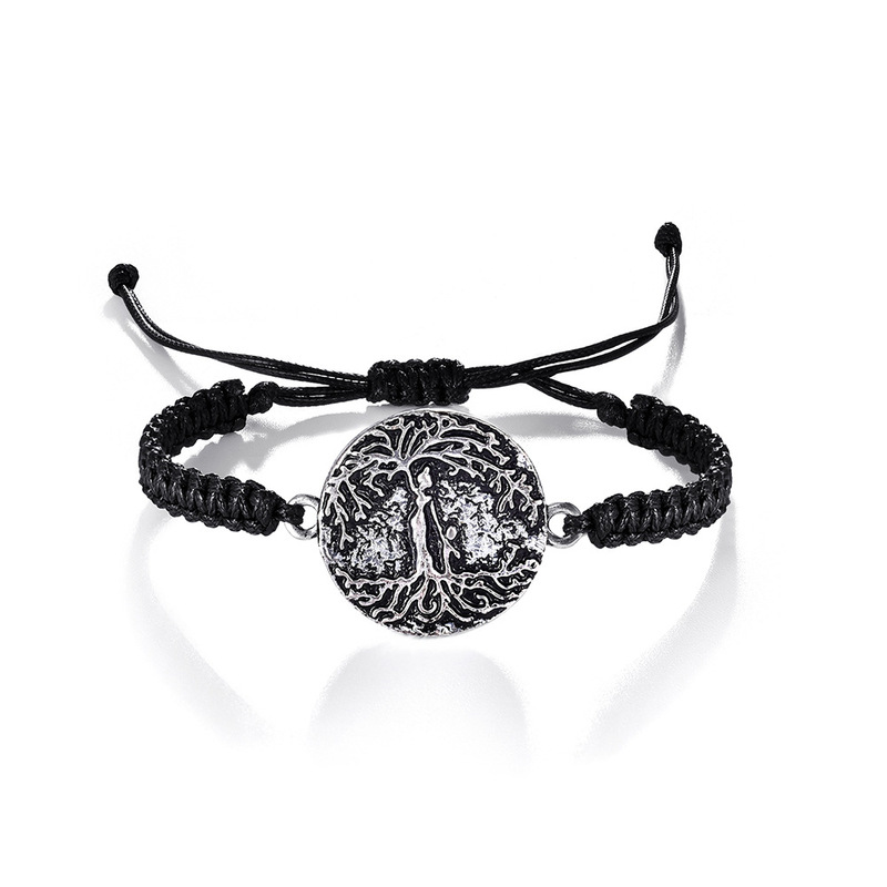 DIY cross-border jewelry family Mother's Day Tree of Life mother hand-woven bracelet gift wholesale bracelet