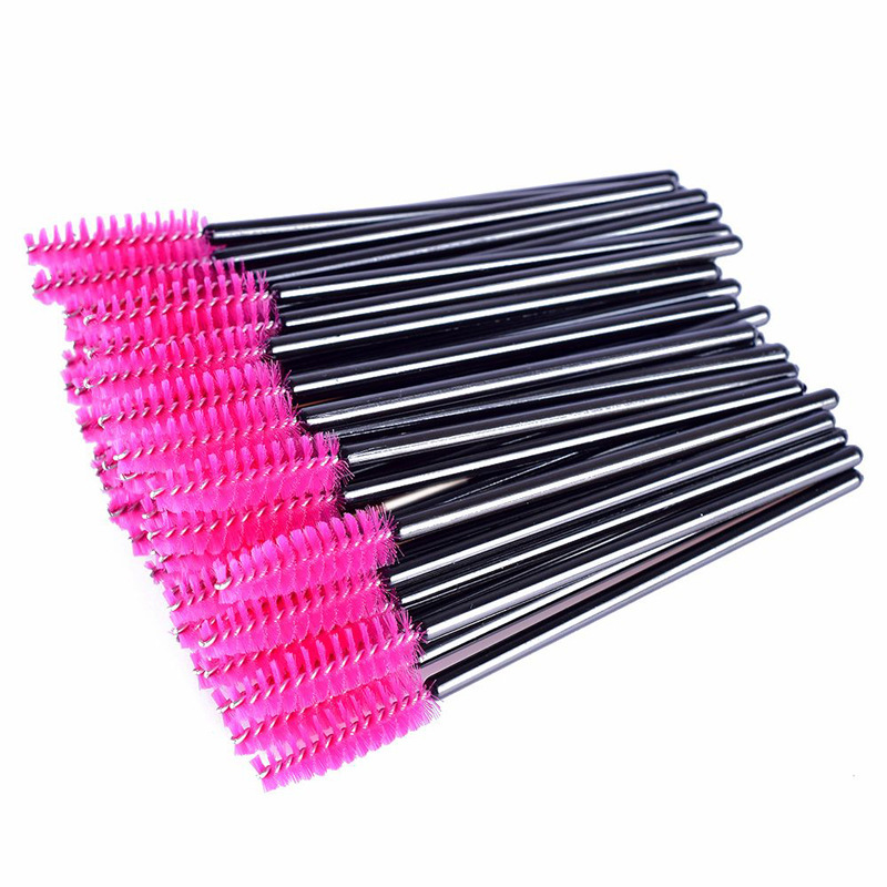 Suministro suficiente cepillo de pestañas desechable mini ceja peine curling herramienta de maquillaje de pestañas