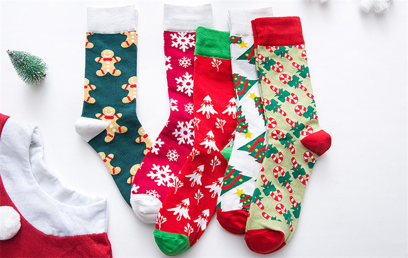 Unisex Christmas Cartoon Cotton Crew Socks A Pair display picture 6