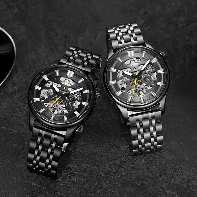 速卖通爆款瑞马仕RUIMAS商务时尚全自动机械表手男士进口机芯6770