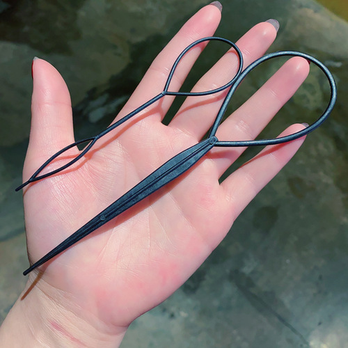 Korean version of the new black pattern hair puller hair puller hair puller hair tool hair remover styling tool