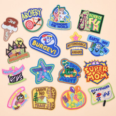 Cartoon Animal Embroidery Fabric Patch, Computer Embroidered High-Quality Clothing Accessory Decorative Patch