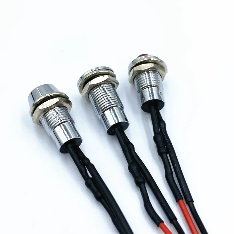 Индикаторная лампа, источник питания LED, освещение, 6мм, 3В, 12В, 24В, 220В
