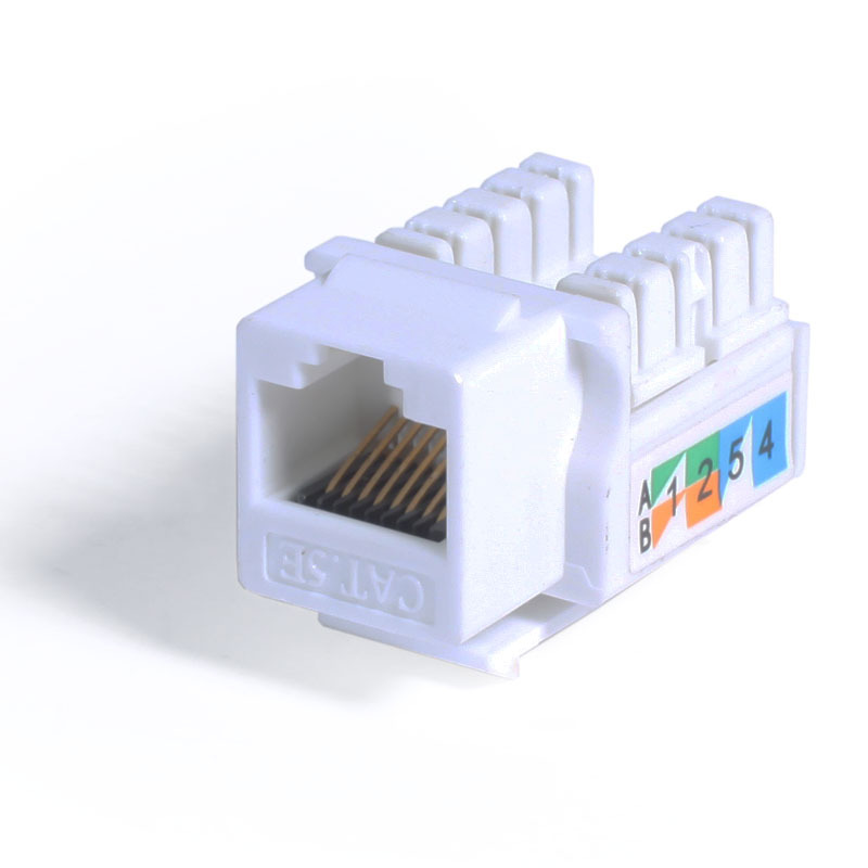 经典系列超五类网络模块RJ45超五类非屏蔽模块过测试带防层盖