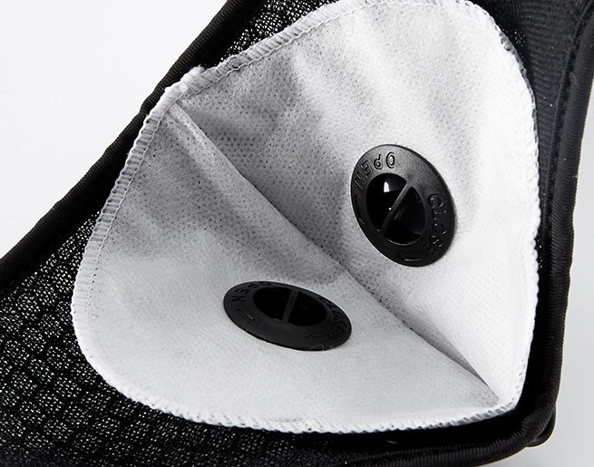 Máscara de montar motocicleta a prueba de viento a prueba de polvo anti-neblina KN95 elemento de filtro de carbón activado coche eléctrico máscara protectora al aire libre