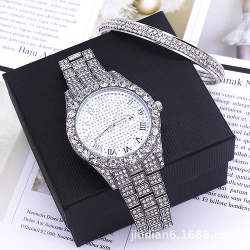 wrist watch set 新款手表女士外贸跨境镶钻 wrist watches women