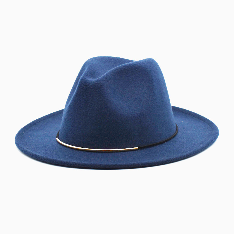 Stylish Hat with Metal Decoration