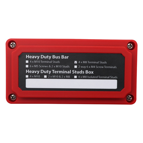 New red shell busbar box M8 specifications 300A high current 48V RV busbar BUSBAR