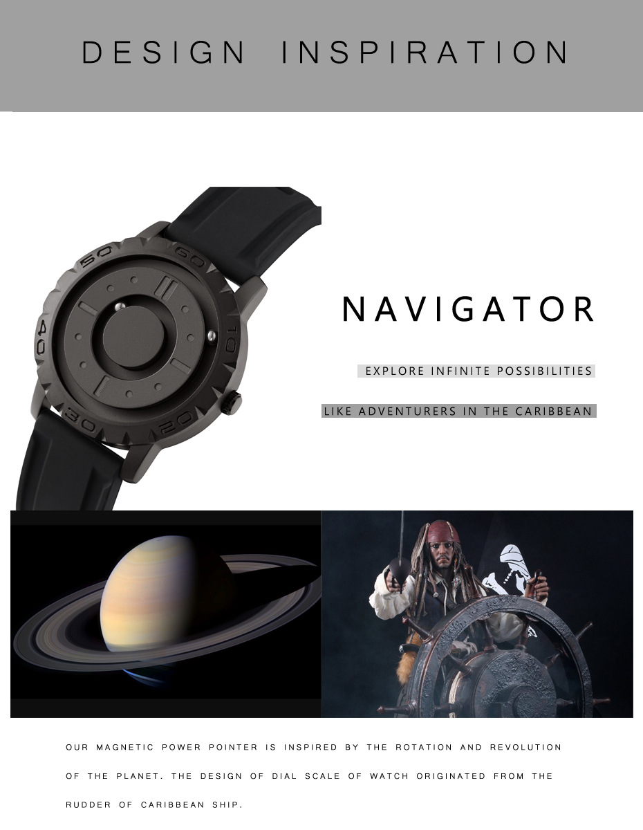 Title 3, Montre Homme Créative et Personnelle à Boules M...