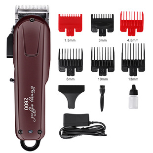 kemei2600 in stock one-piece hair Generation Red Electric Hair Clipper with Caliper oil head hair cutting and shaving hair clipper