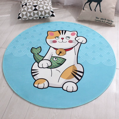 cloakroom dressing table hanging basket | Avtomobil döşəmə paspasları - blue-cat-80cm-diameter-round