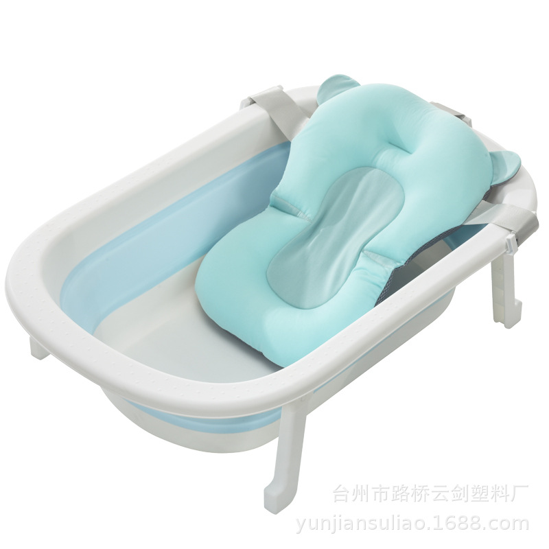 Bañera plegable grande para bebés recién nacidos asiento y tumbona suministros de baño infantil