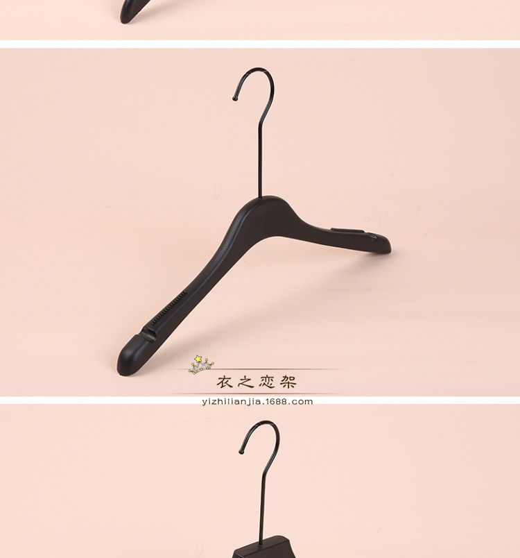 拉丝衣架15CM金色圆钩